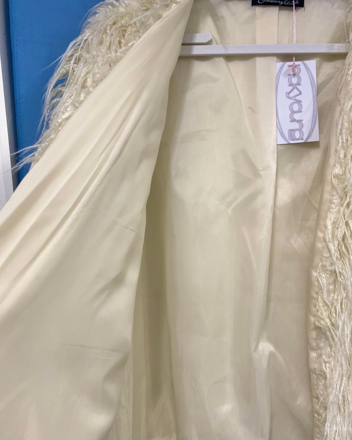 핀터무드 아이보리 퍼 자켓 상품이미지4