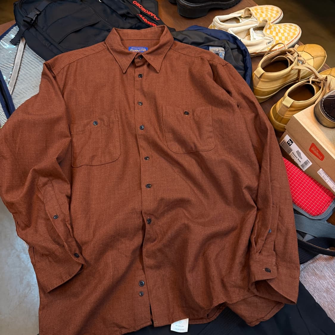 펜들턴 퓨어 버진 울 셔츠 L  ~ XL 상품이미지1