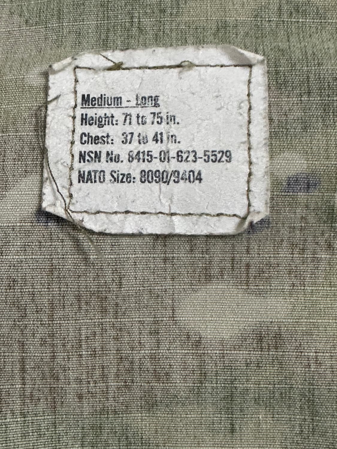 미군 OCP 멀티캠 전투복 상의 (M/L) (L) 상품이미지7