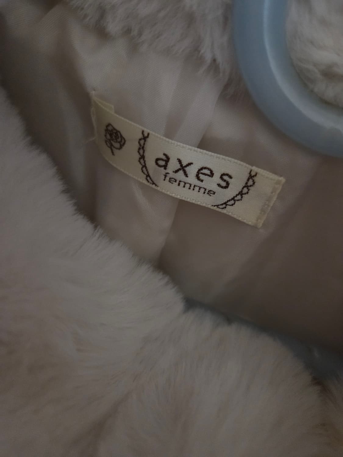 엑시즈팜 axes femme 퍼자켓 아이보리 상품이미지2