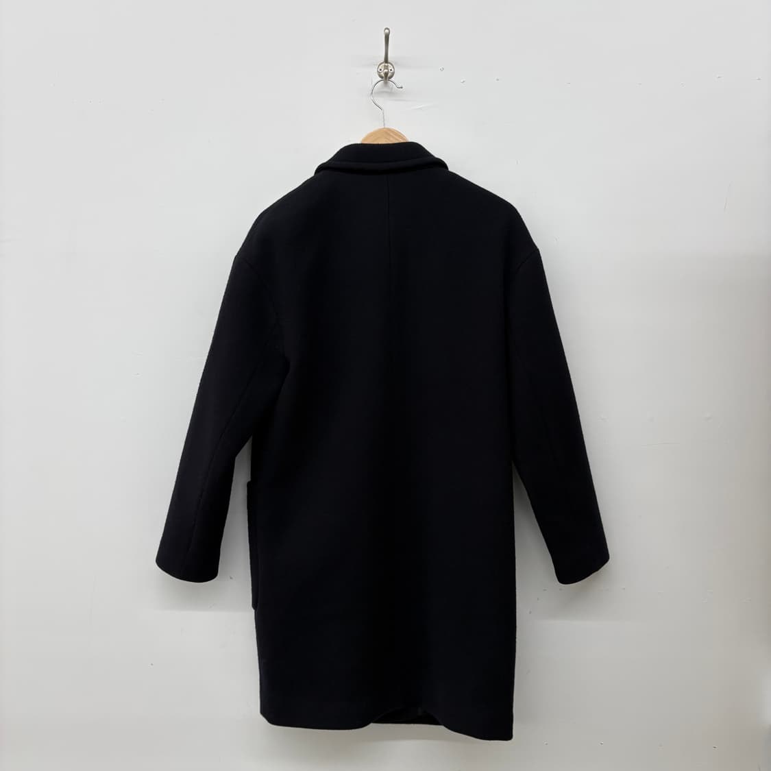 라코스테 블랙 모직 코트 남L 상품이미지6