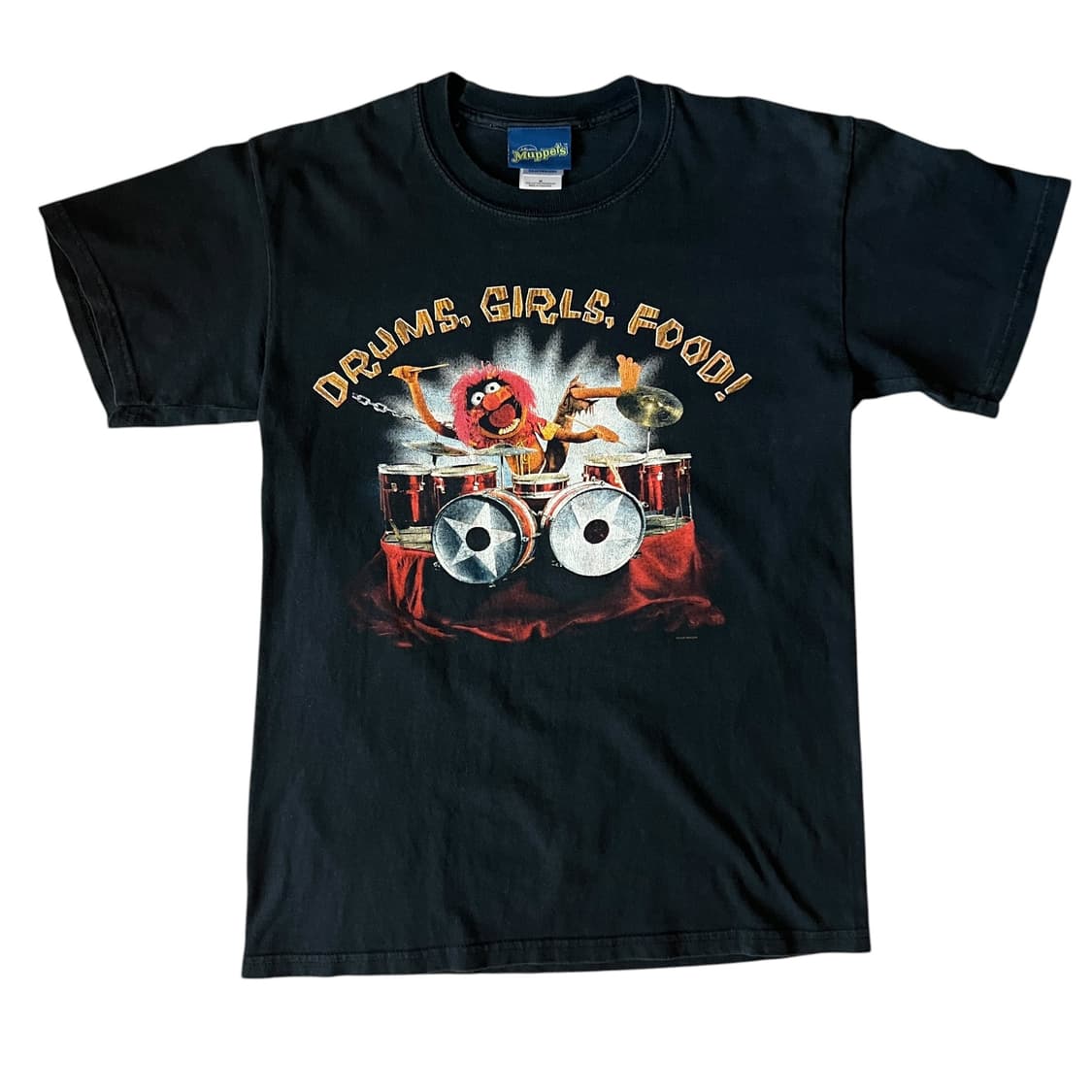 빈티지 00s The Muppets 애니멀 드럼 그래픽 티셔츠 상품이미지1