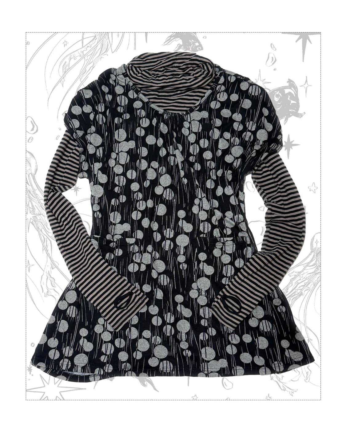 모리 라무네 도트 포켓 원피스 상품이미지1