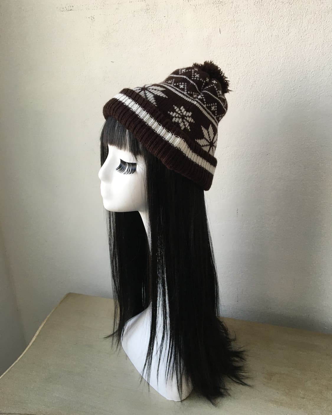  pom snow pattenr knit beanie 상품이미지2