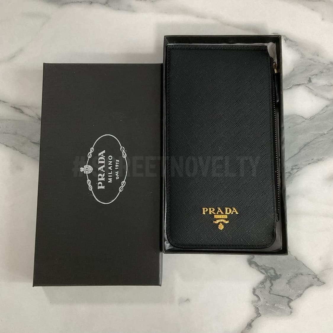 프라다 사피아노 카드지갑 동전지갑 블랙 풀박스 상품이미지9