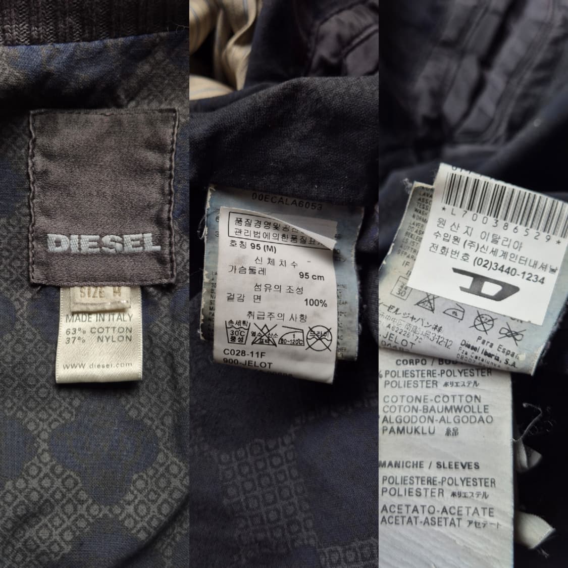 [M] 디젤 워시드 코튼 자켓 상품이미지9