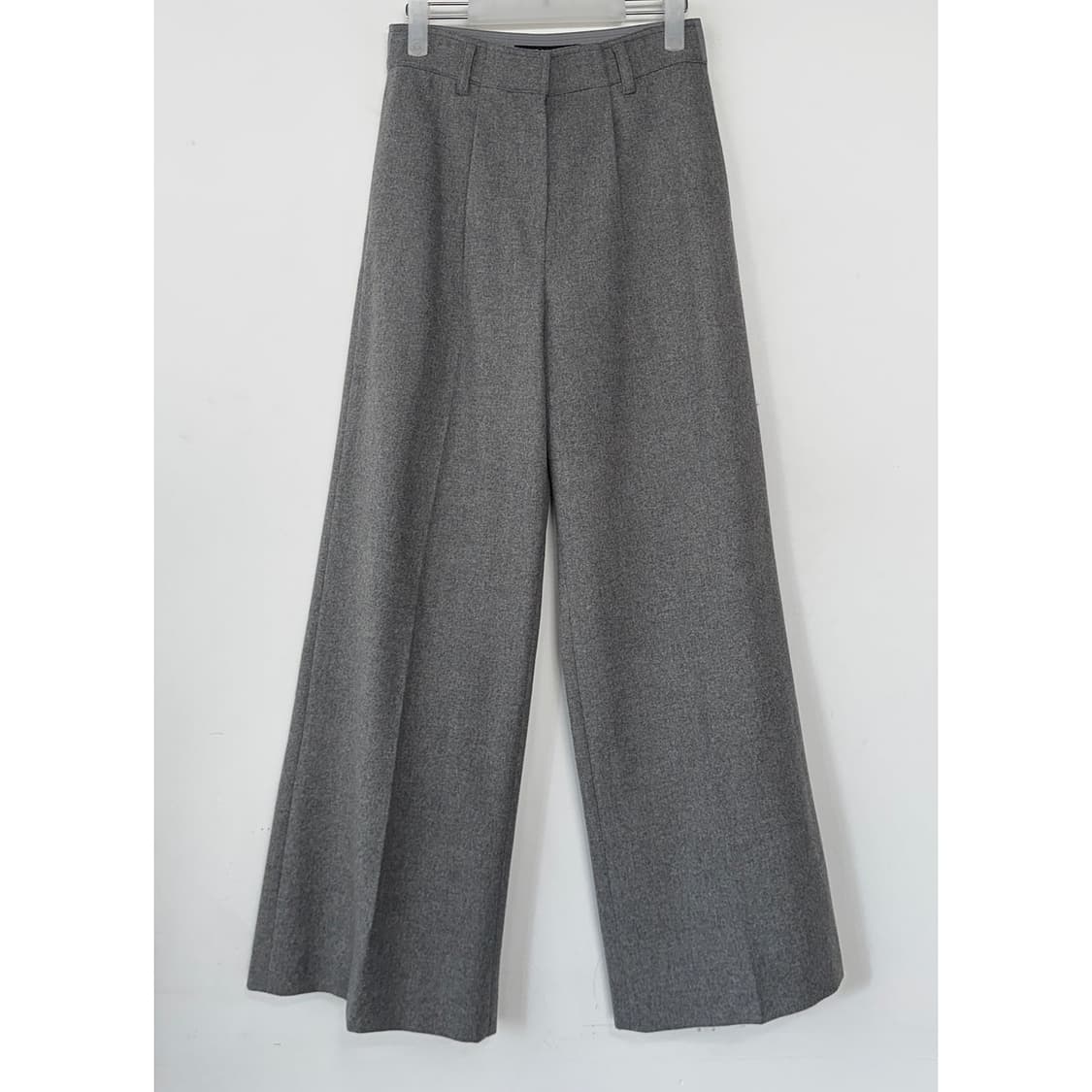 타임 23 백 밴딩 와이드 울 팬츠 상품이미지1