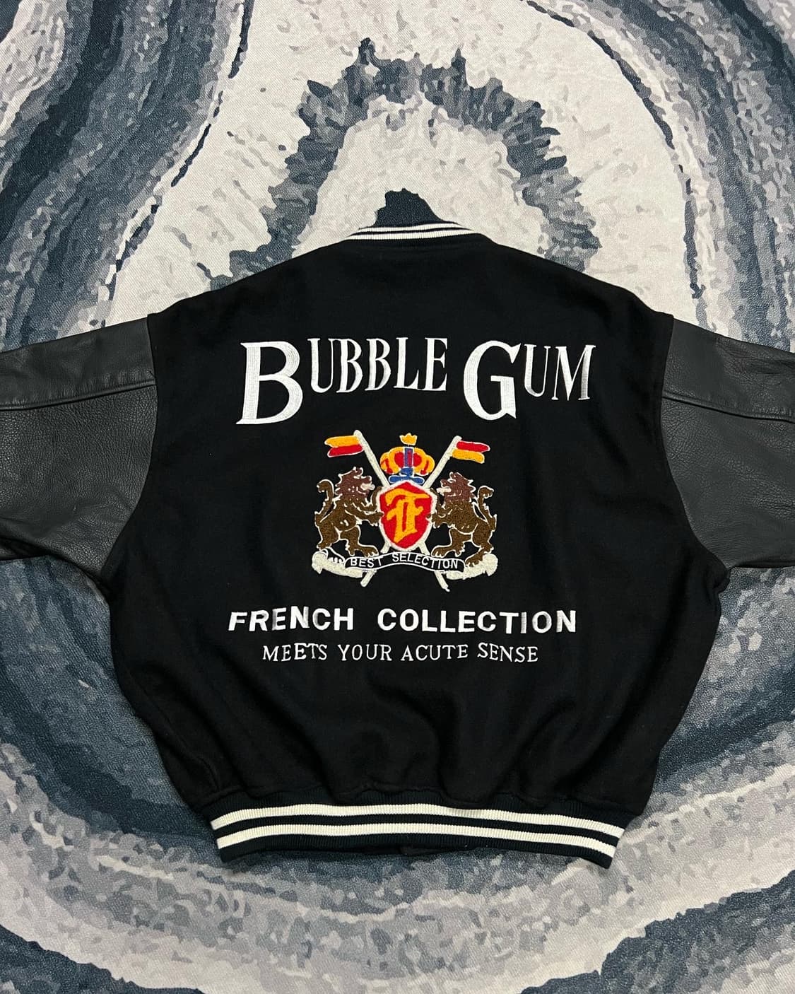 Bubble Gum Wool Leather Vasity 상품이미지3
