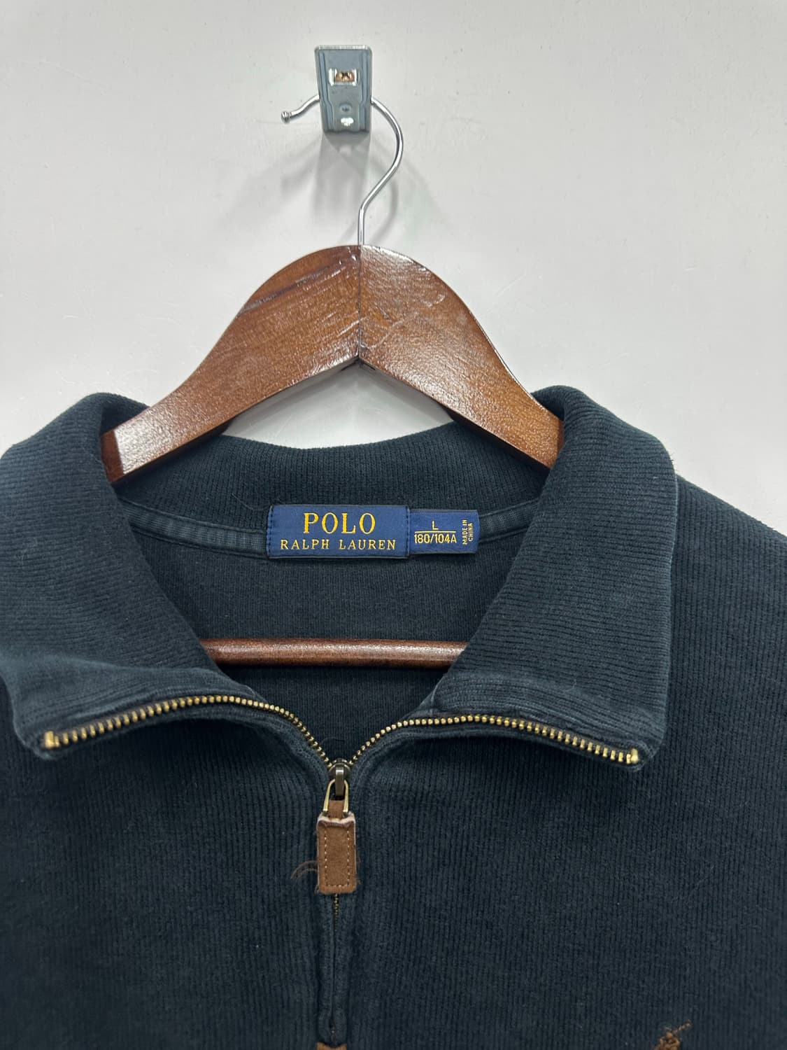 폴로 네이비 니트 반집업  상품이미지2