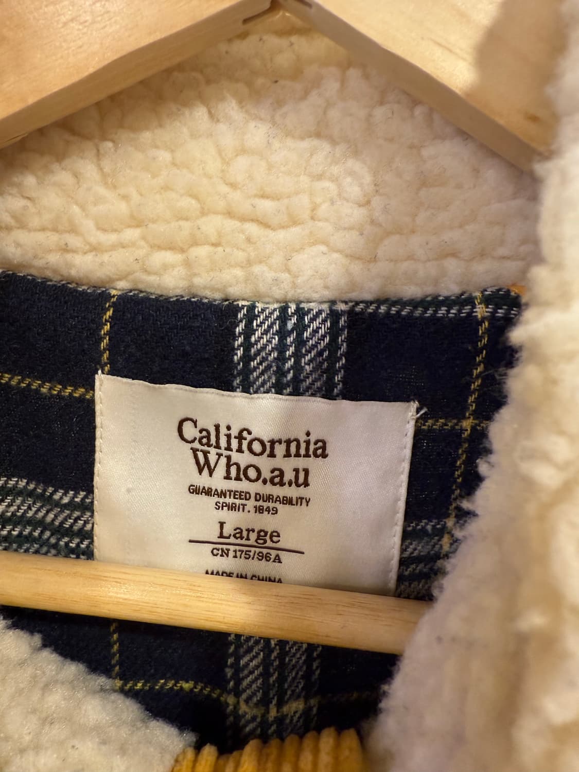 후아유 흰노 양털 후리스 자켓 상품이미지2