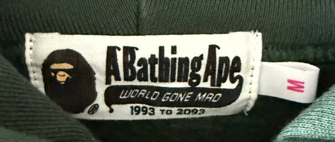 (W) 베이프 컬리지 풀오버 후드 그린 상품이미지7