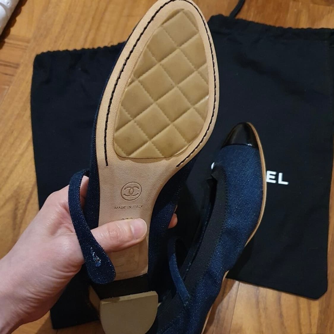 샤넬 빈티지 밴딩 슈즈 상품이미지4