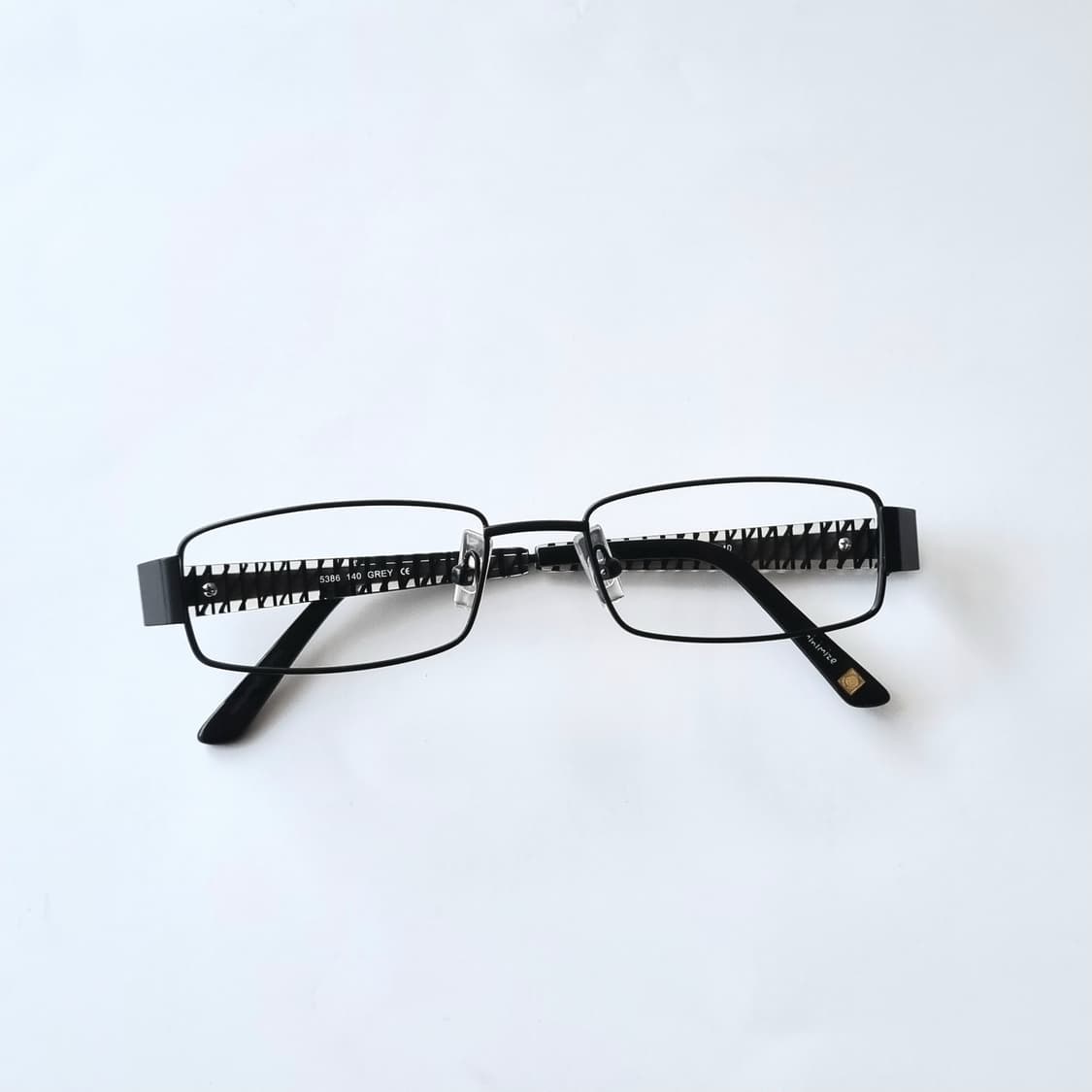 데드스탁 지적인 무드 유니크한 패턴 포인트 스퀘어 안경테 657 상품이미지1