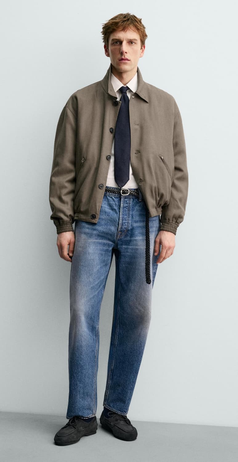 자라 x 아론리바인 레더데크슈즈 275사이즈 팝니다. 상품이미지3