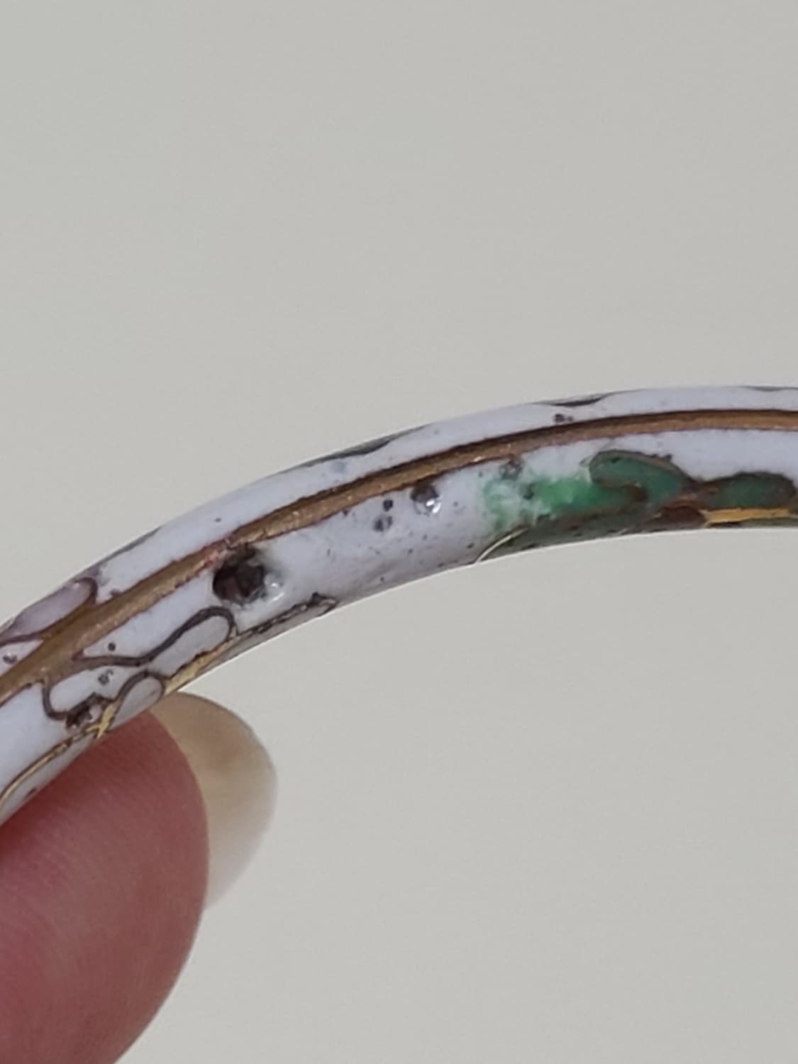 80-90년대 빈티지 클루아조네(칠보) 플라워 뱅글 7개 풀세트 상품이미지10