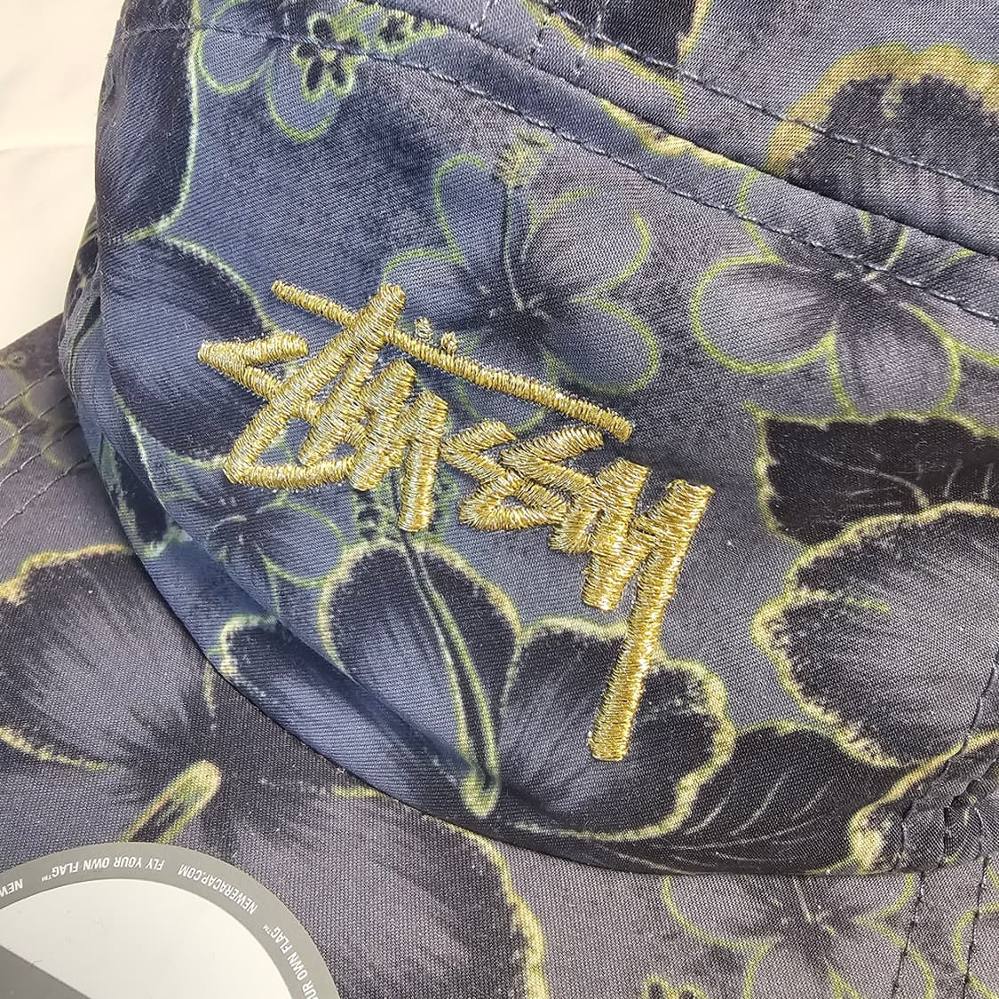 스투시 X 뉴에라 5패널 플로럴 캠프캡 모자 볼캡 스냅백 그레이쉬 퍼플 상품이미지5