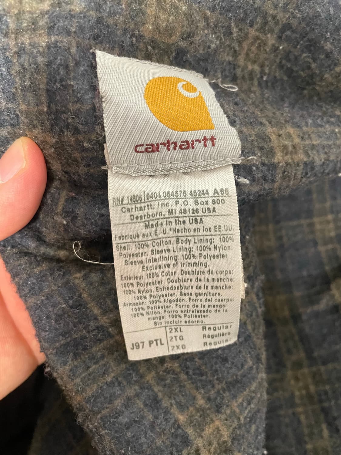 빈티지 칼하트 J97 PTL Made in USA 상품이미지2