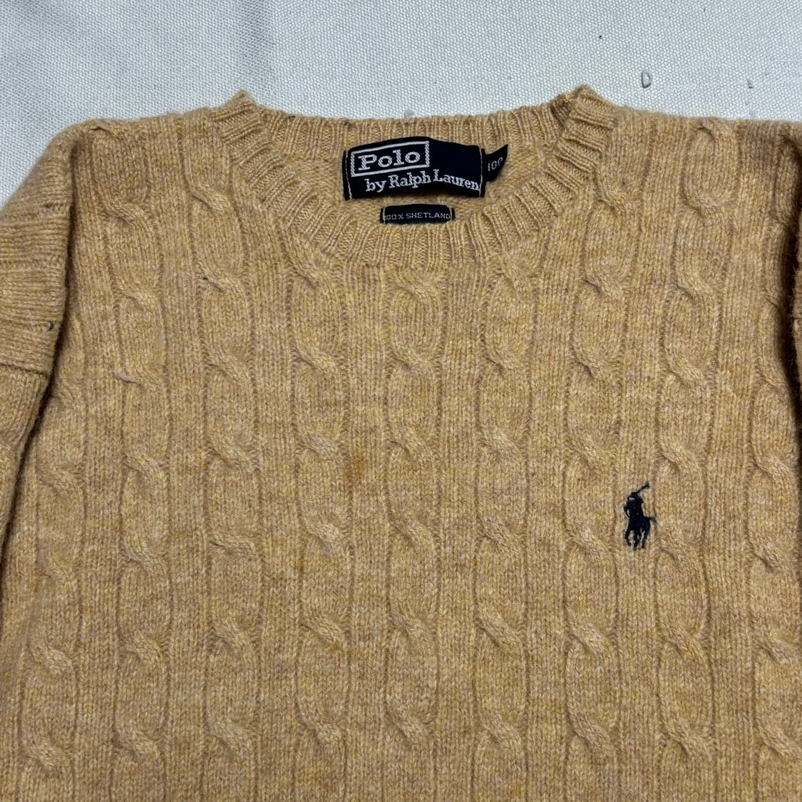 100 폴로랄프로렌 네이비 포니 셰틀런드 케이블 니트 상품이미지6