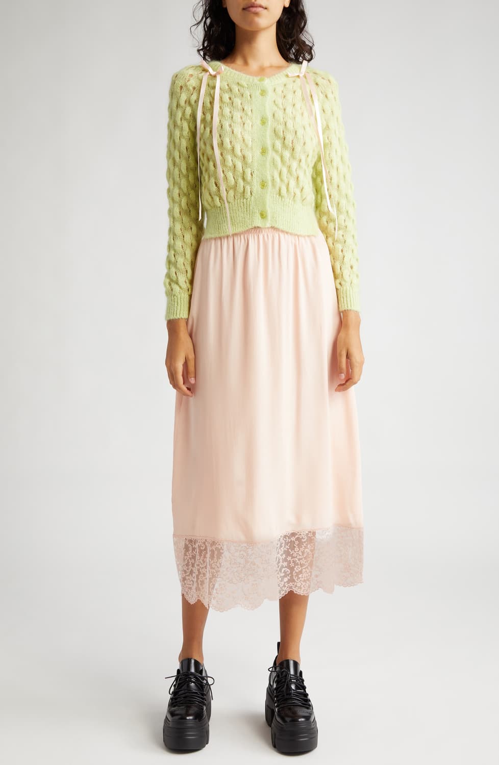 Simone Rocha 시몬로샤 보우 디테일 리본 가디건 상품이미지6