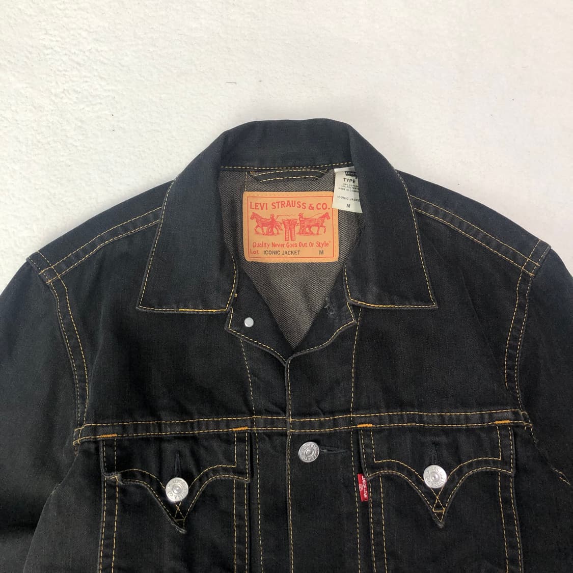 리바이스 타입원 흑청 데님자켓 상품이미지4