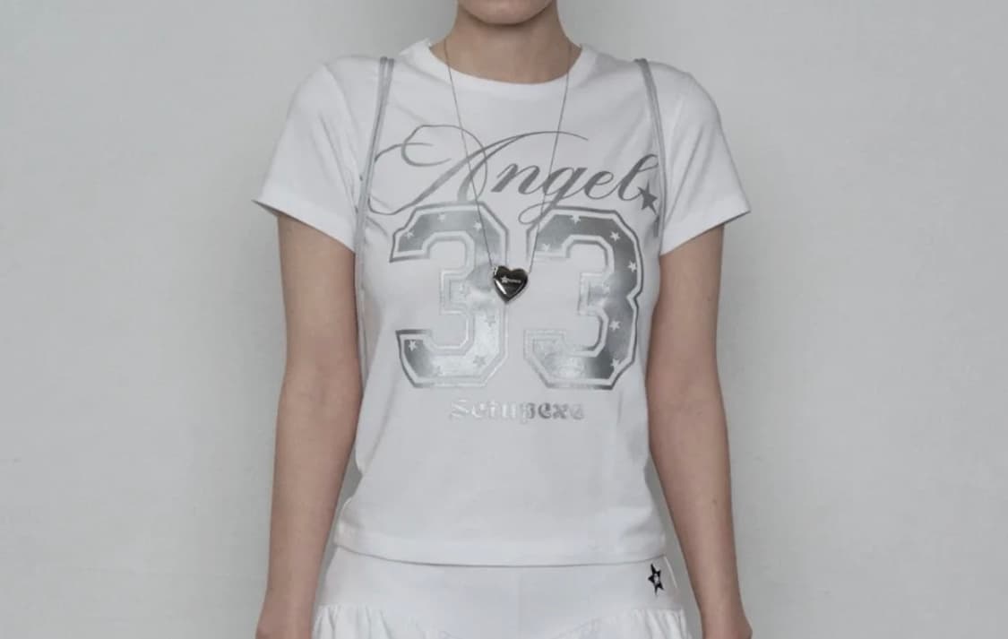 셋업이엑스이 33 ANGEL TOP / WHITE  상품이미지1