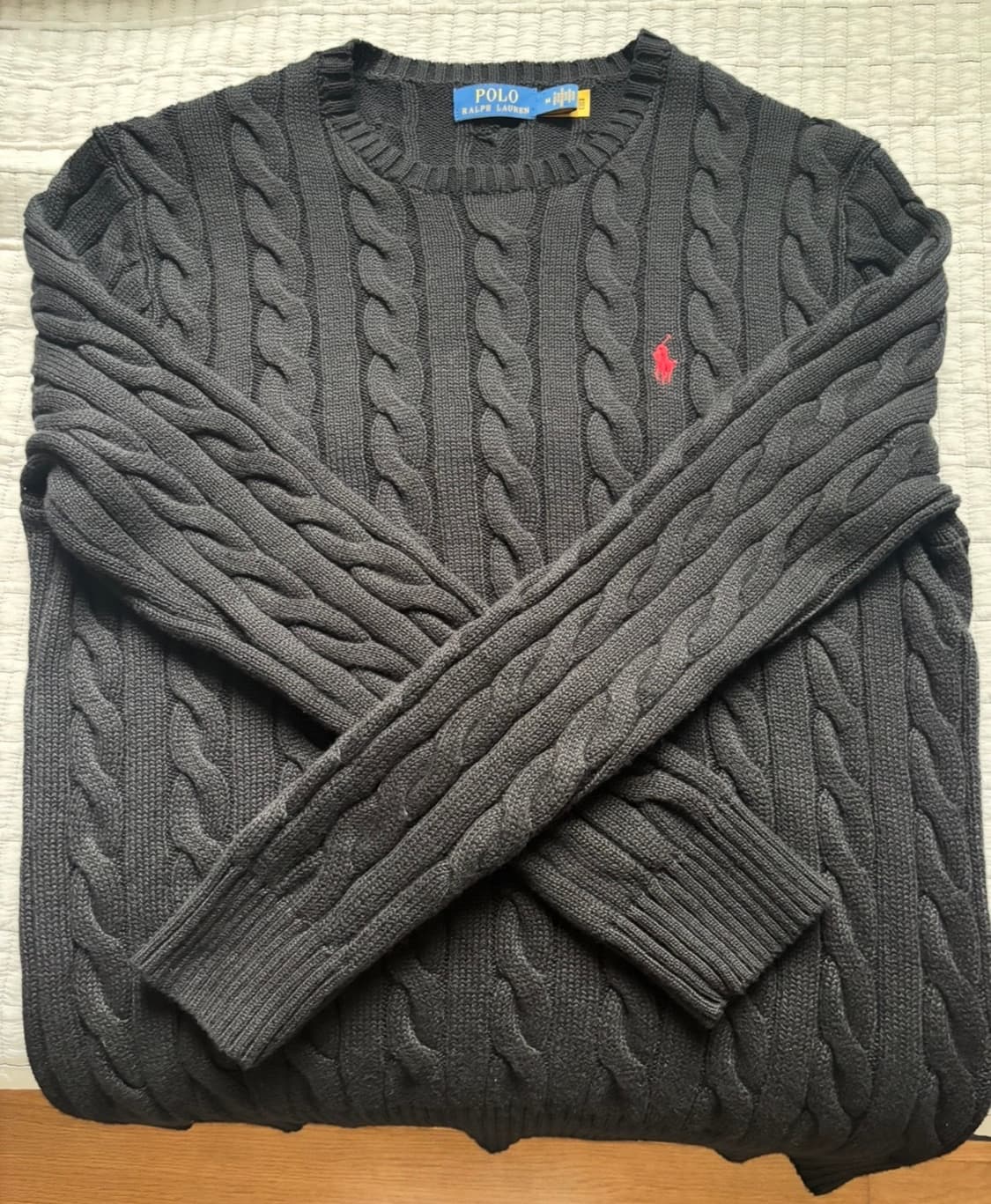 폴로 니트 블랙 상품이미지1