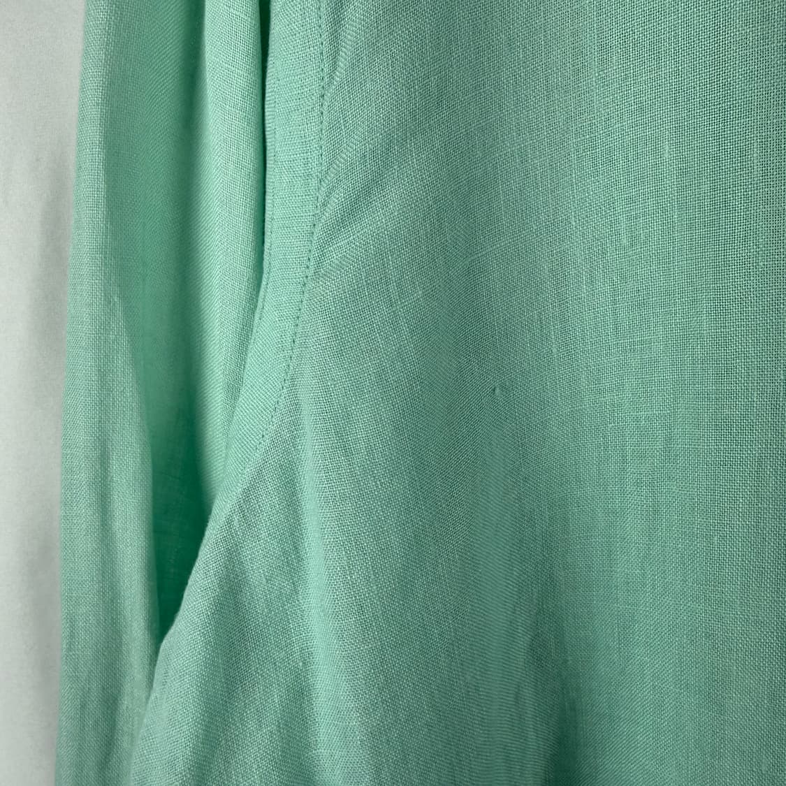 S) 랄프로렌 린넨 셔츠 민트그린 상품이미지4