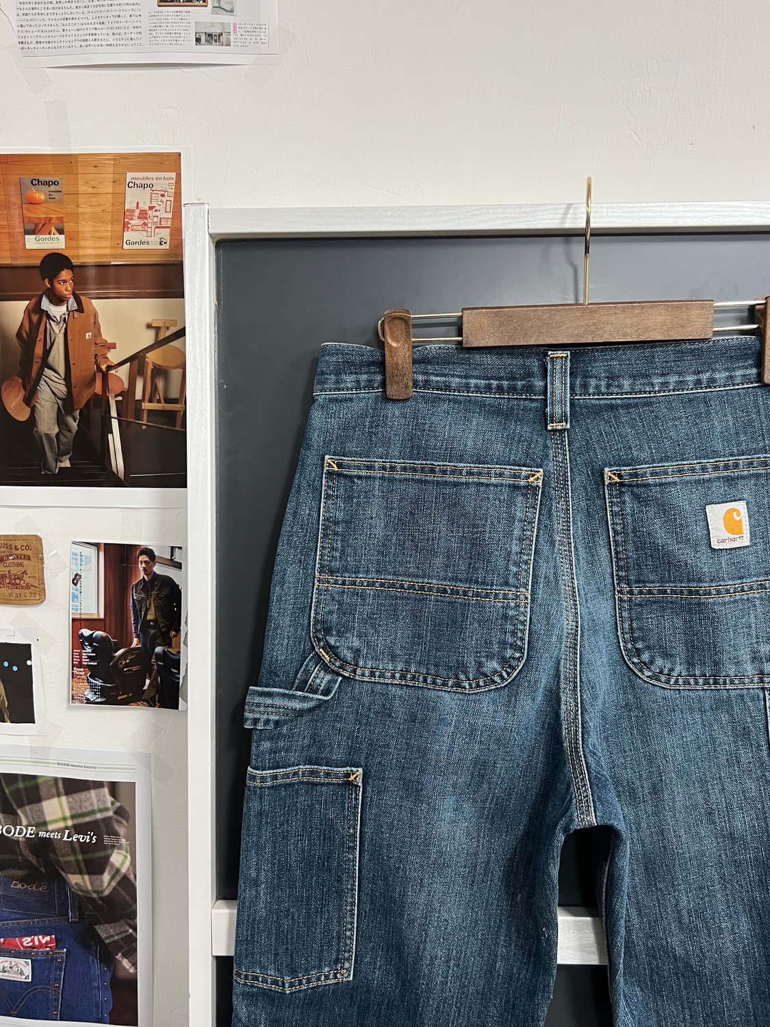 Carhartt 칼하트 릴렉스드 핏 카펜터 데님 팬츠 상품이미지2