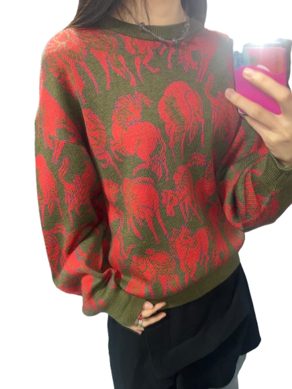 ysl 입생로랑 자수 니트 상품이미지1