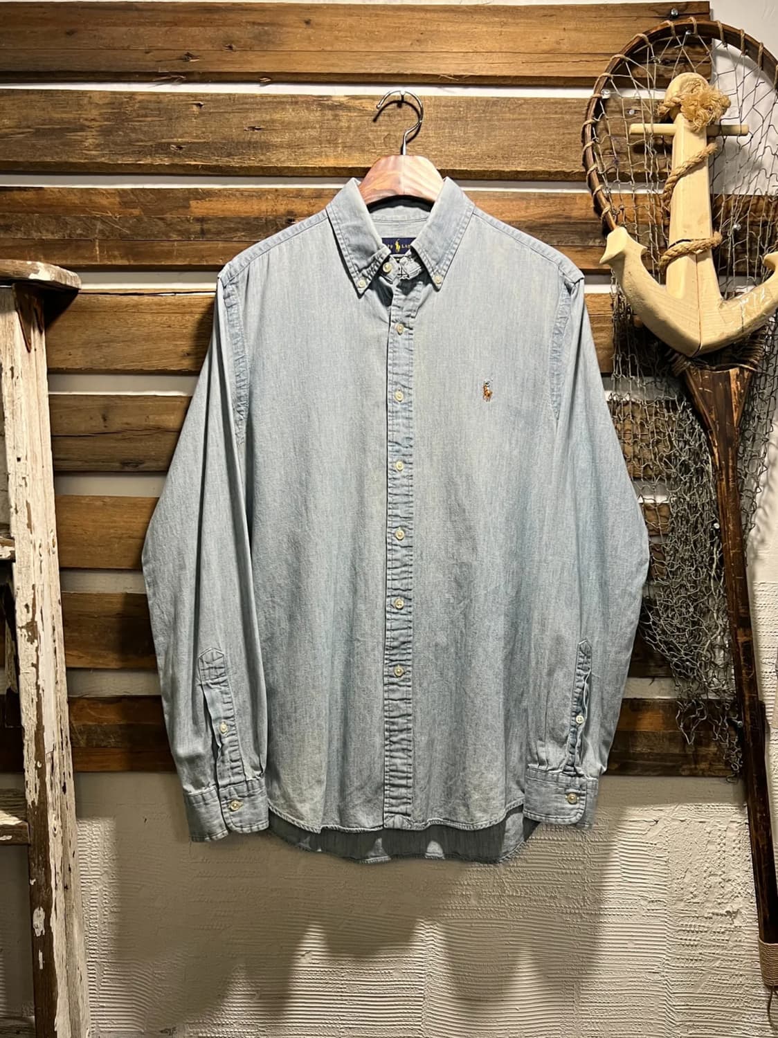 [M]폴로 랄프로렌 클래식 샴브레이 셔츠 상품이미지1