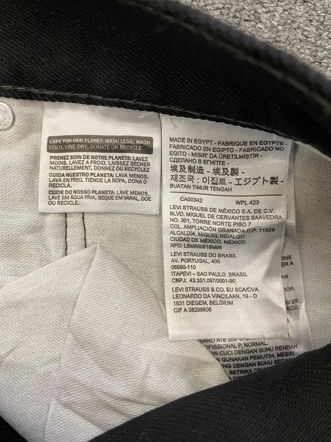 Levis 리바이스 550 흑청 데님팬츠 상품이미지6