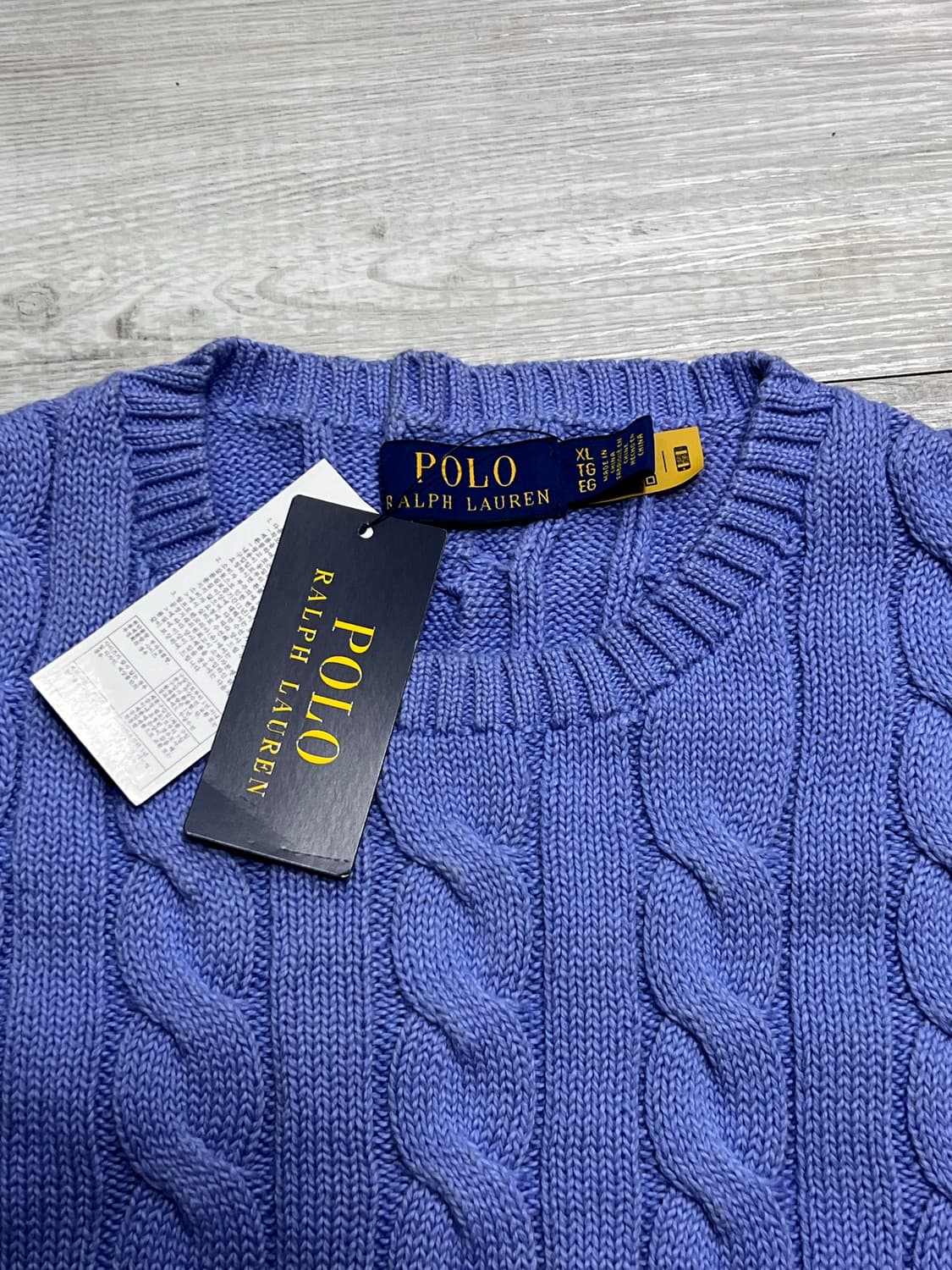 <새상품>  폴로 꽈배기 코튼 니트 XL (105-110) 정가 30 상품이미지2