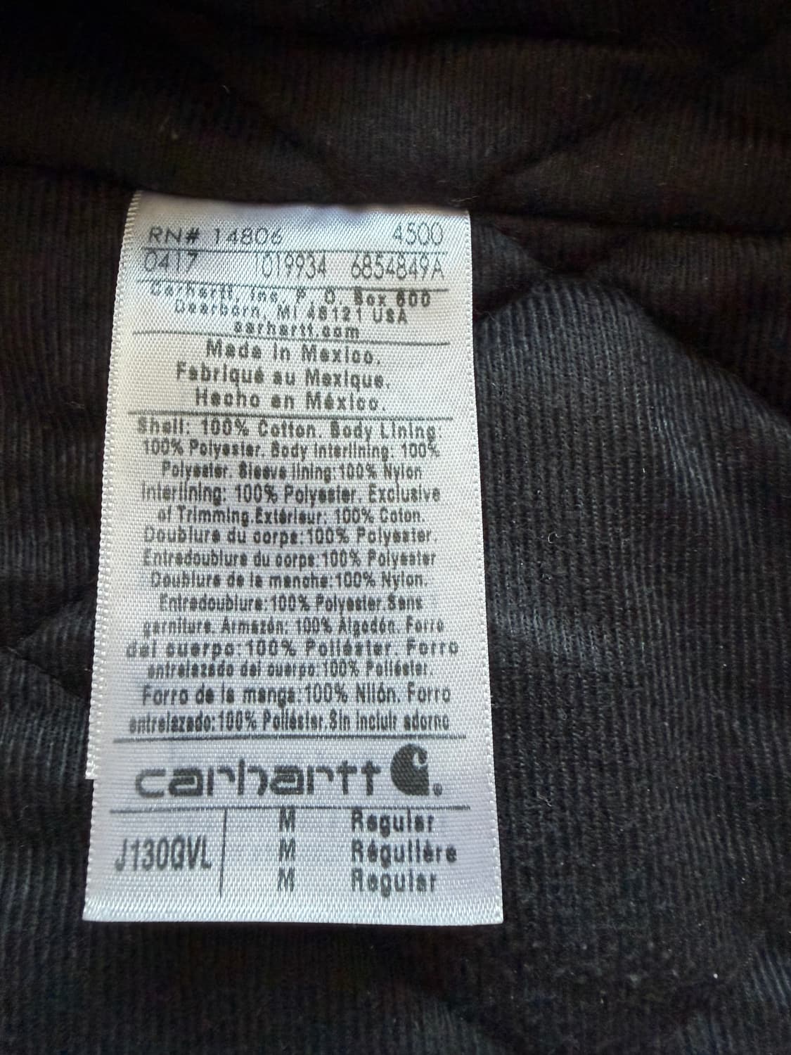 [M]칼하트 액티브자켓 J130 GVL 상품이미지5