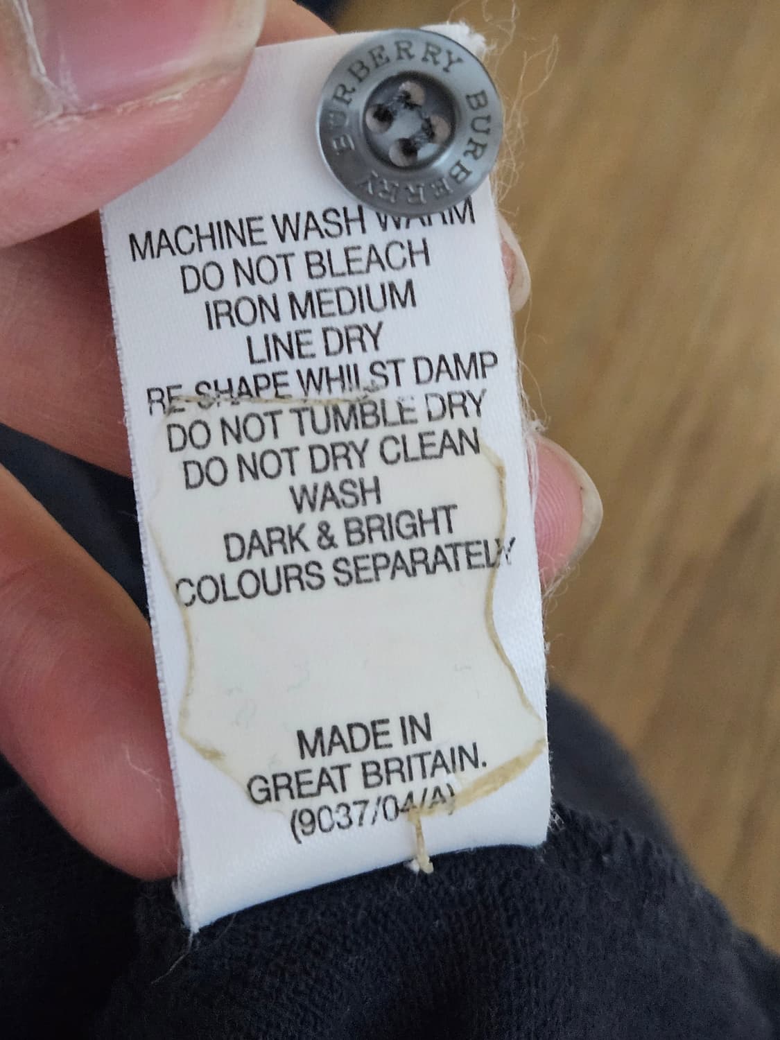 90s 빈티지 버버리 피케 셔츠 Made in Great Britain 상품이미지4