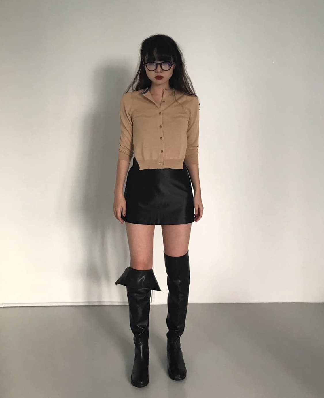 에옹쓰 슬릿 가디건 상품이미지1