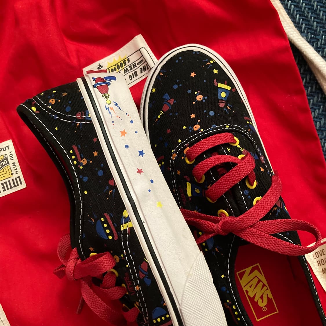 빈티지 Vans 반스 레어 우주 스페이스 패턴 스케이트보드 스니커즈 슈즈 상품이미지2