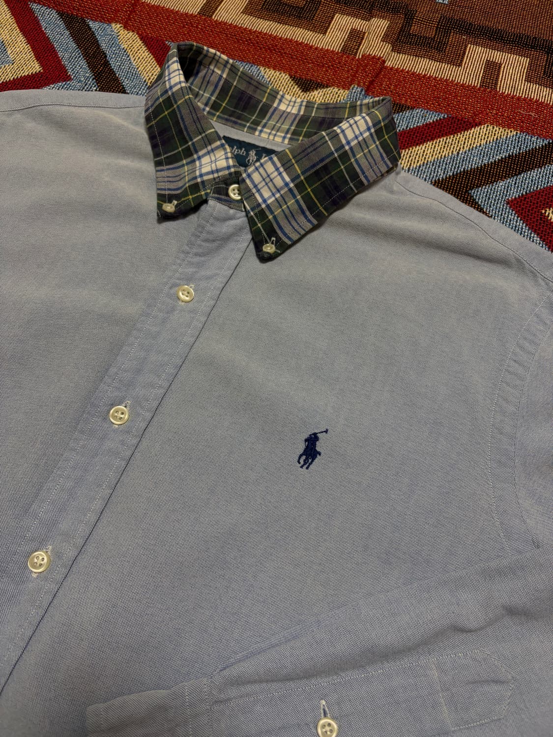 XL) 폴로 랄프로렌 체크 카라 옥스포드 셔츠 상품이미지3