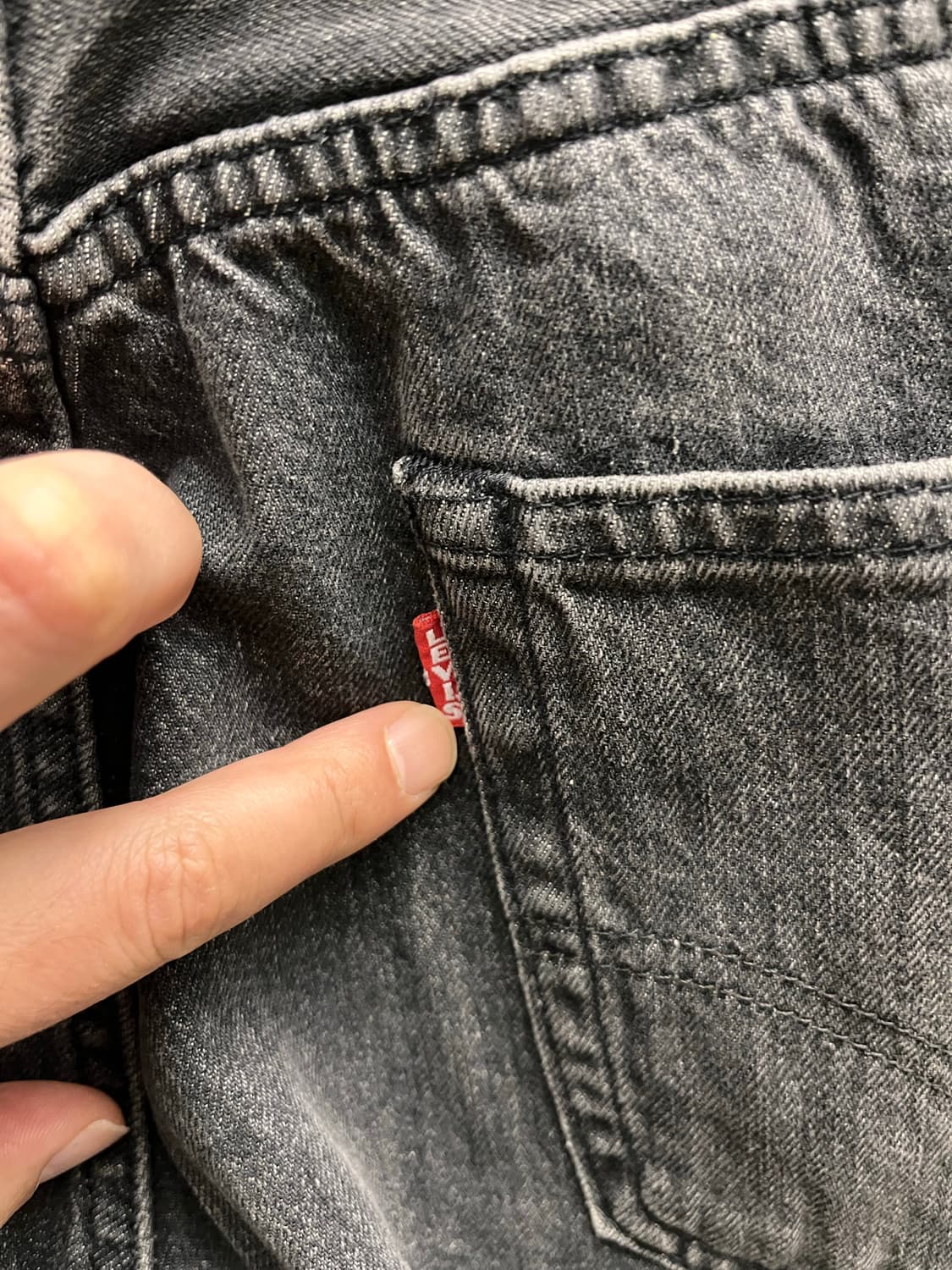 [택포/새상품] 평생 입는 클래식, 리바이스 505 프리미엄 셀비지 흑청 상품이미지10