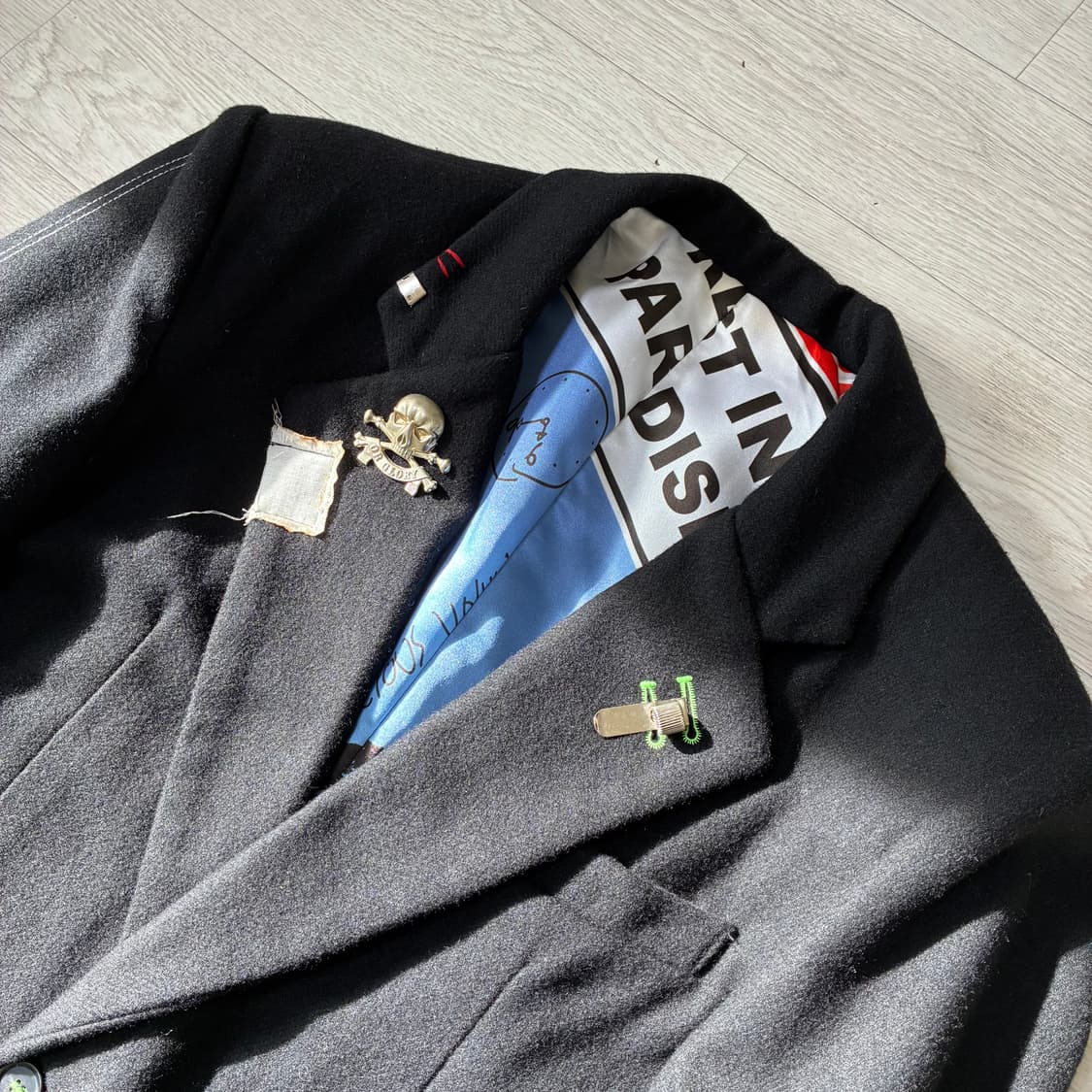 [L] 조거쉬 20FW silk block 리메이크 코트 상품이미지3