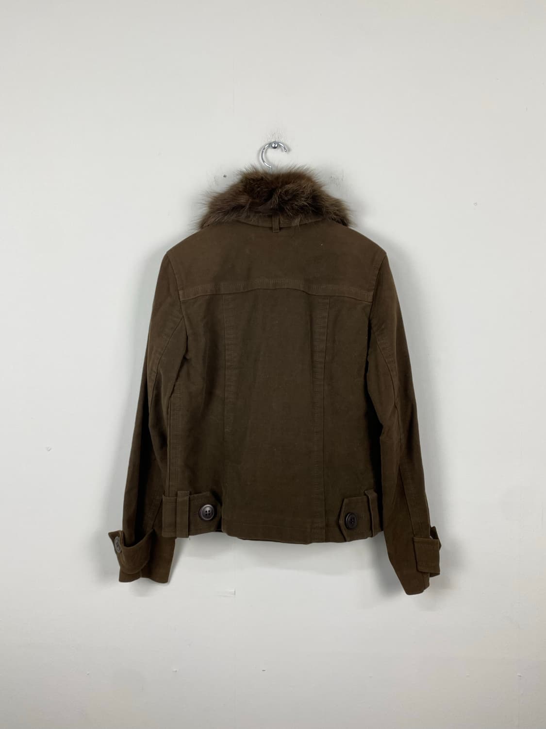 버버리 블루라벨 브라운 퍼 퀄팅 자켓 38 상품이미지2