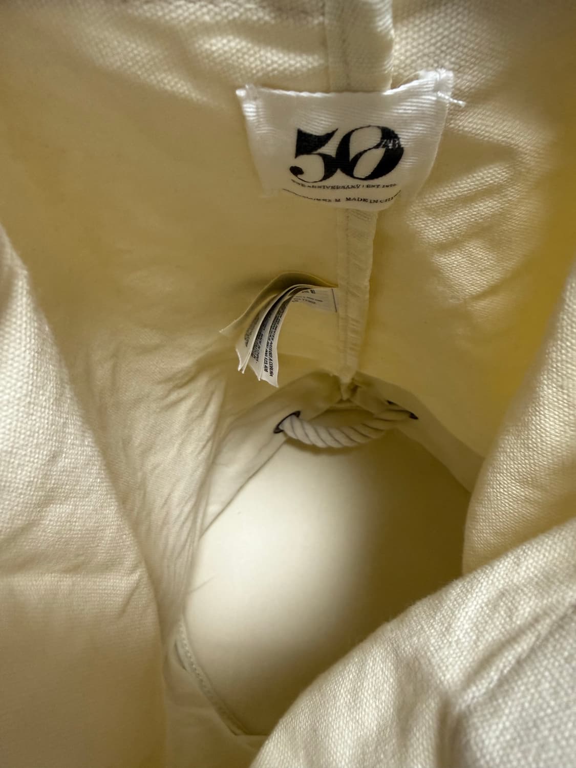 자라 50주년 캔버스 백 짐색 세일러 백 새상품 상품이미지8