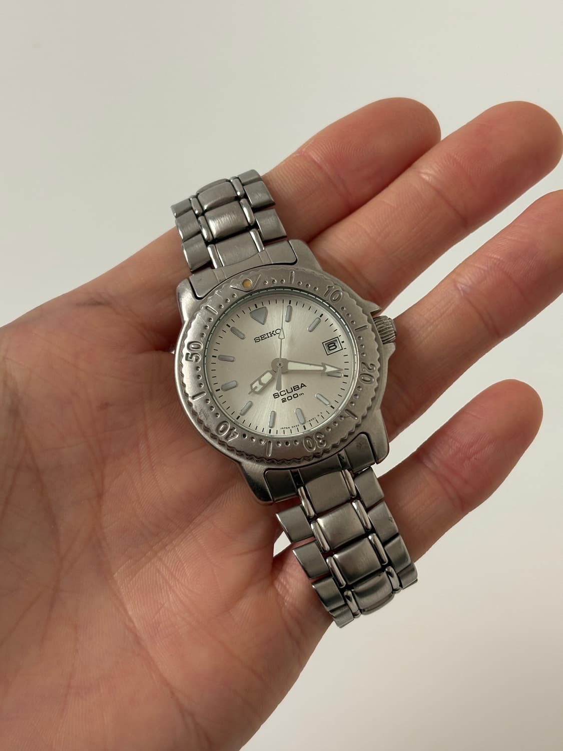 1990s Scuba Silver Diver Quartz 상품이미지1