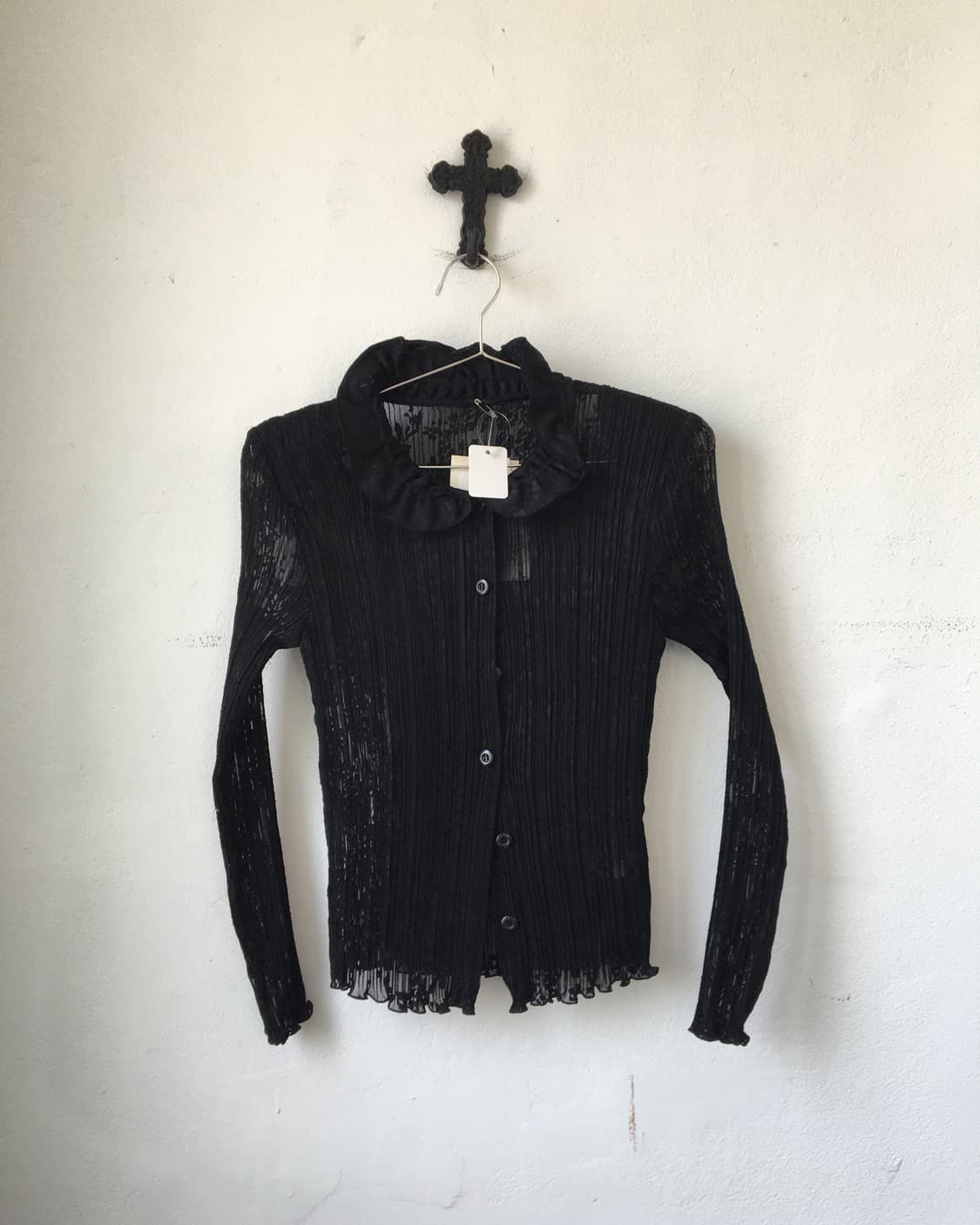 Flower pattern pleats cardigan 상품이미지1