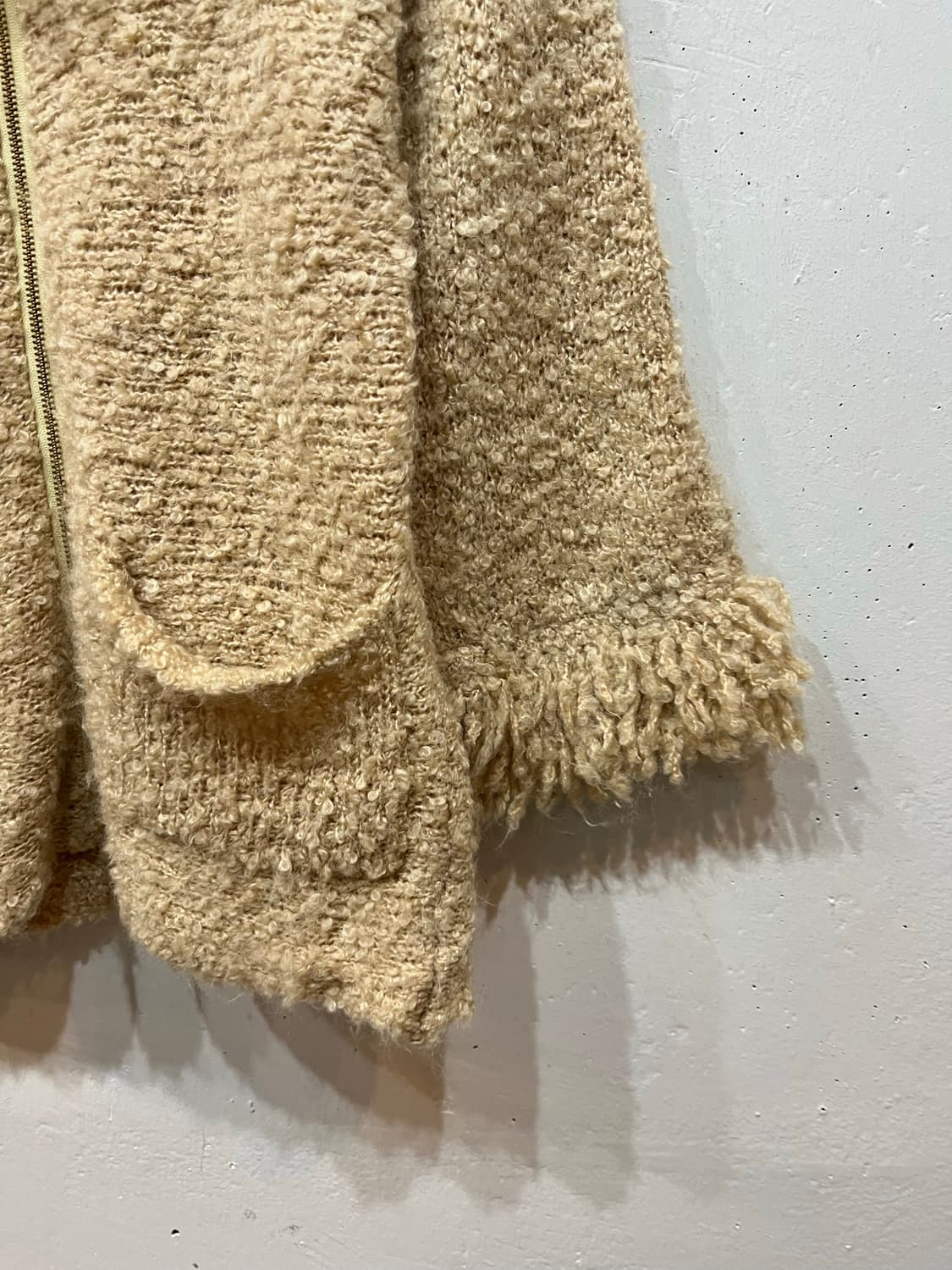 LATENDA 울 푸들 니트집업 우먼즈 상품이미지3