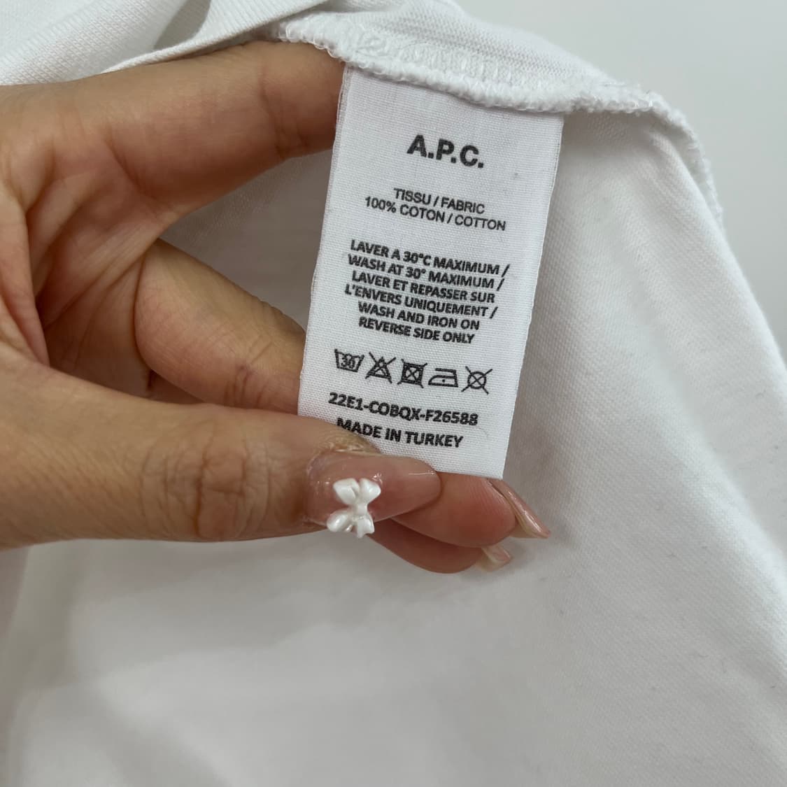 아페쎄 VPC 로고 화이트 반팔 티셔츠 상품이미지6