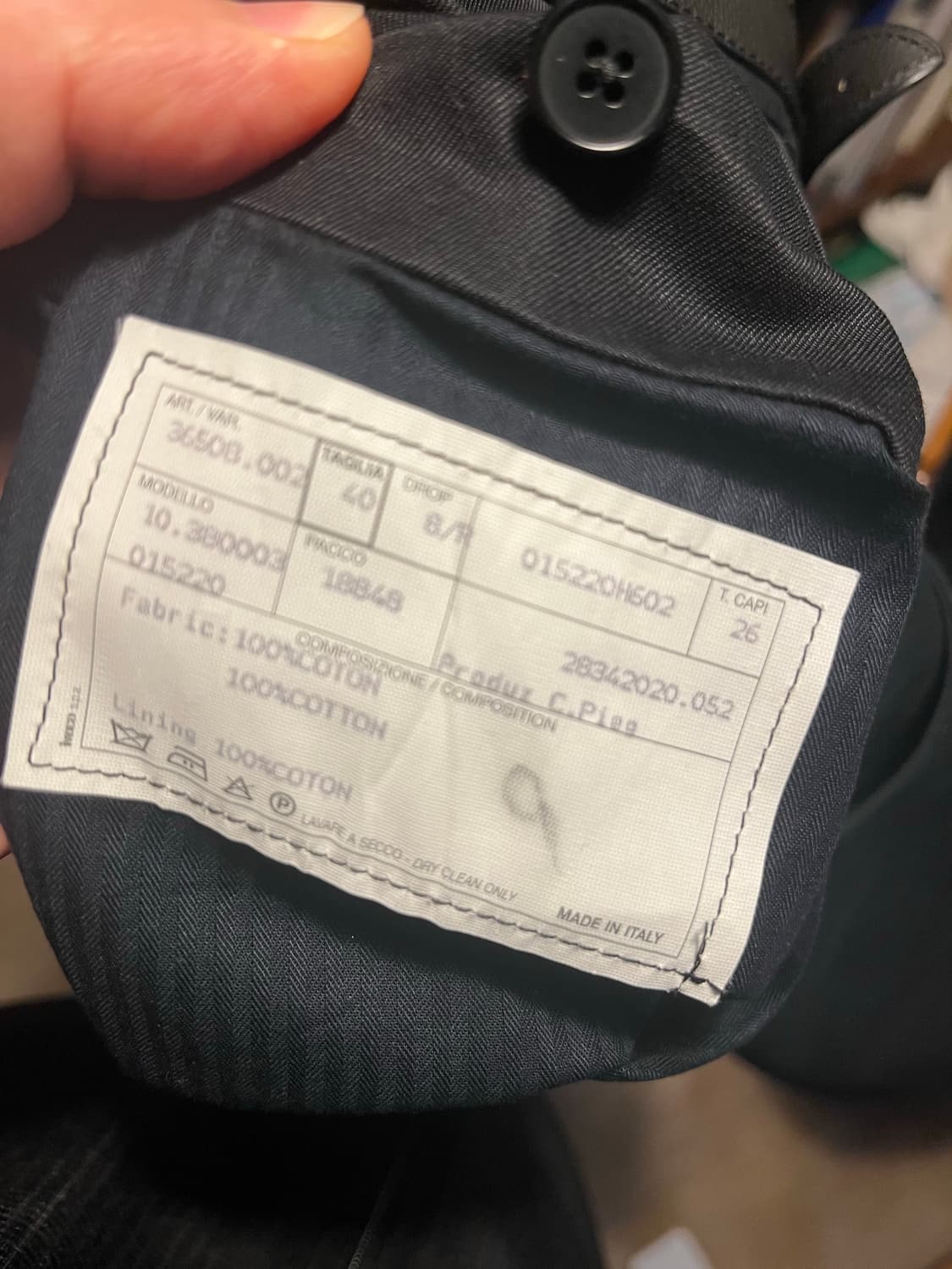 에르메스 레더 스트랩 팬츠 블랙 상품이미지3