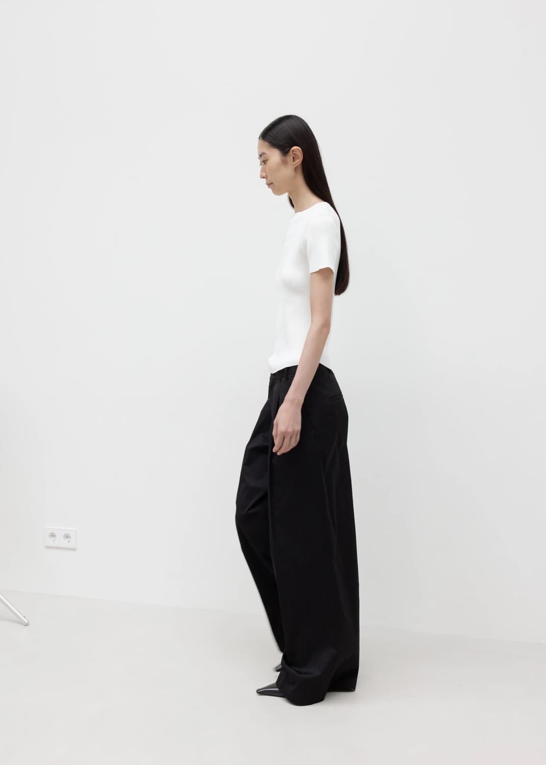 GBH 26SS WIDE FIT COTTON PANTS / BLACK 상품이미지3