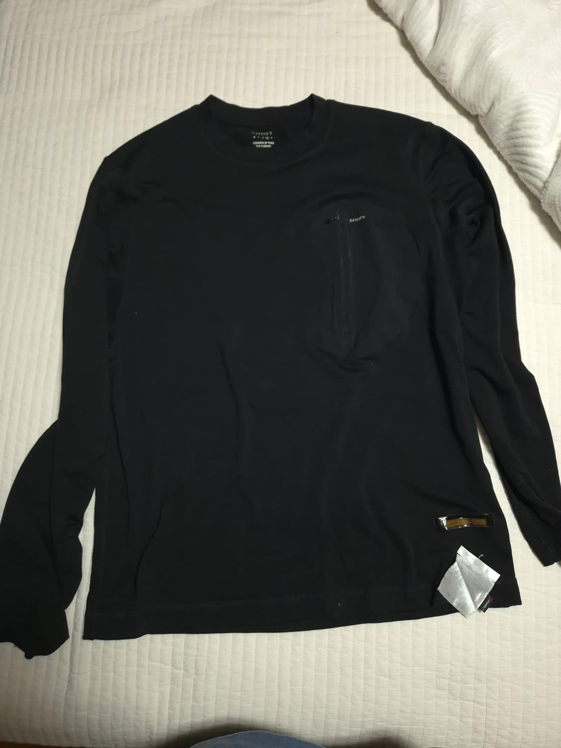 새티스파이 고스트플리스 긴팔 러닝복 3사이즈 상품이미지1