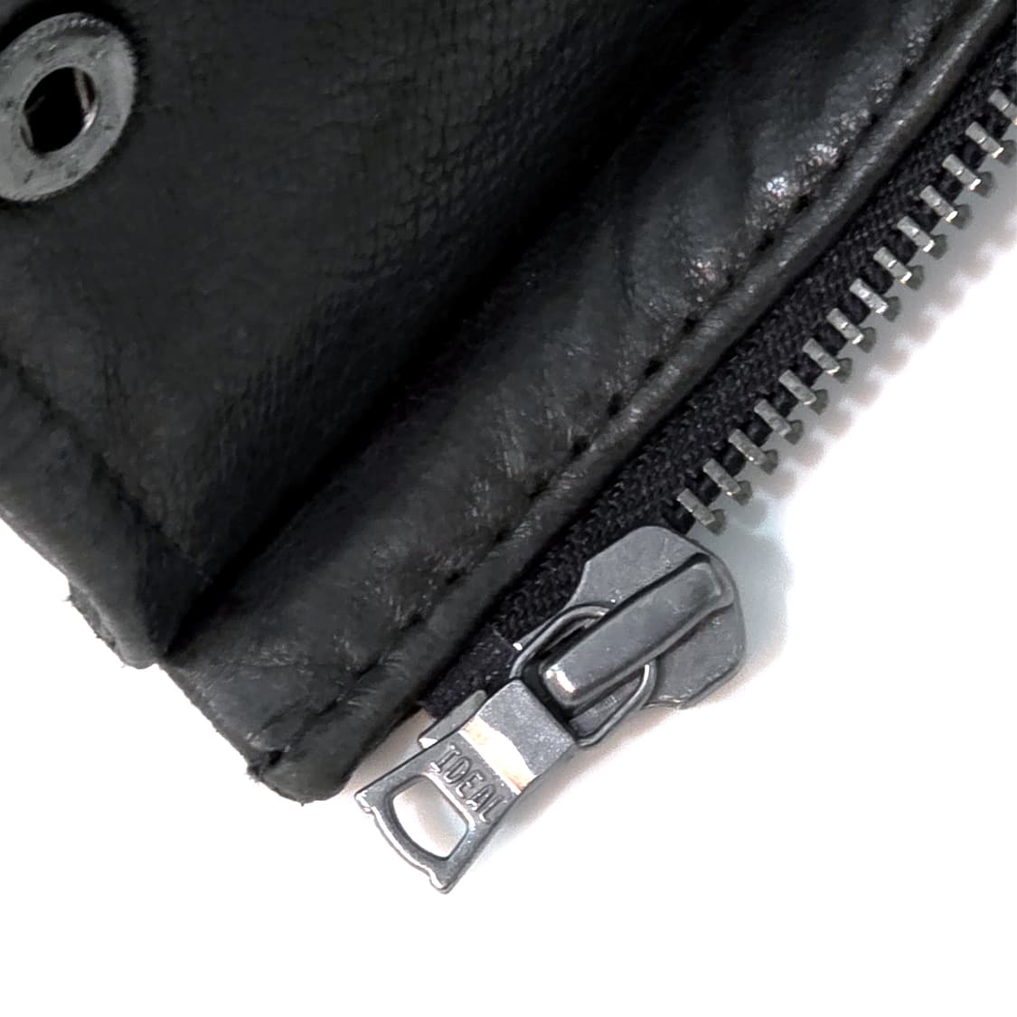 [W/M] 올드 갭 레더 모터 자켓 블랙 (80s) 상품이미지4