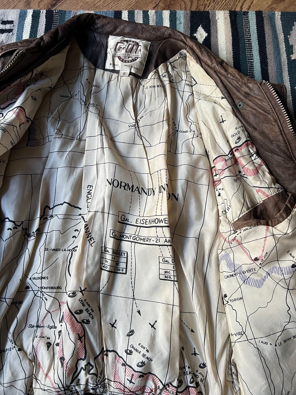 [S]90's USA 빈티지 리얼레더 A-2 플라이트 자켓 상품이미지6